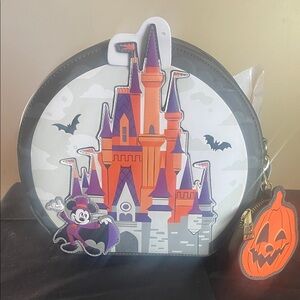 Loungefly Disney Parks Halloween Mickey Mouse Glow in Dark Crossbody Bag NEW